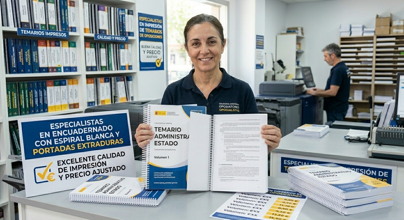 Impresi�n de temarios de oposiciones